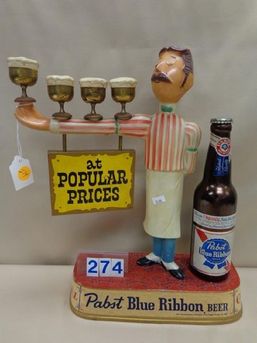 PABST BLUE RIBBON METAL DISPLAY SIGN (1 of 2)