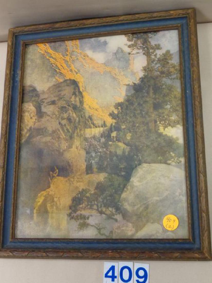 MAXFIELD PARRISH PRINT - 12 IN. X 15 IN., (1 of 2)