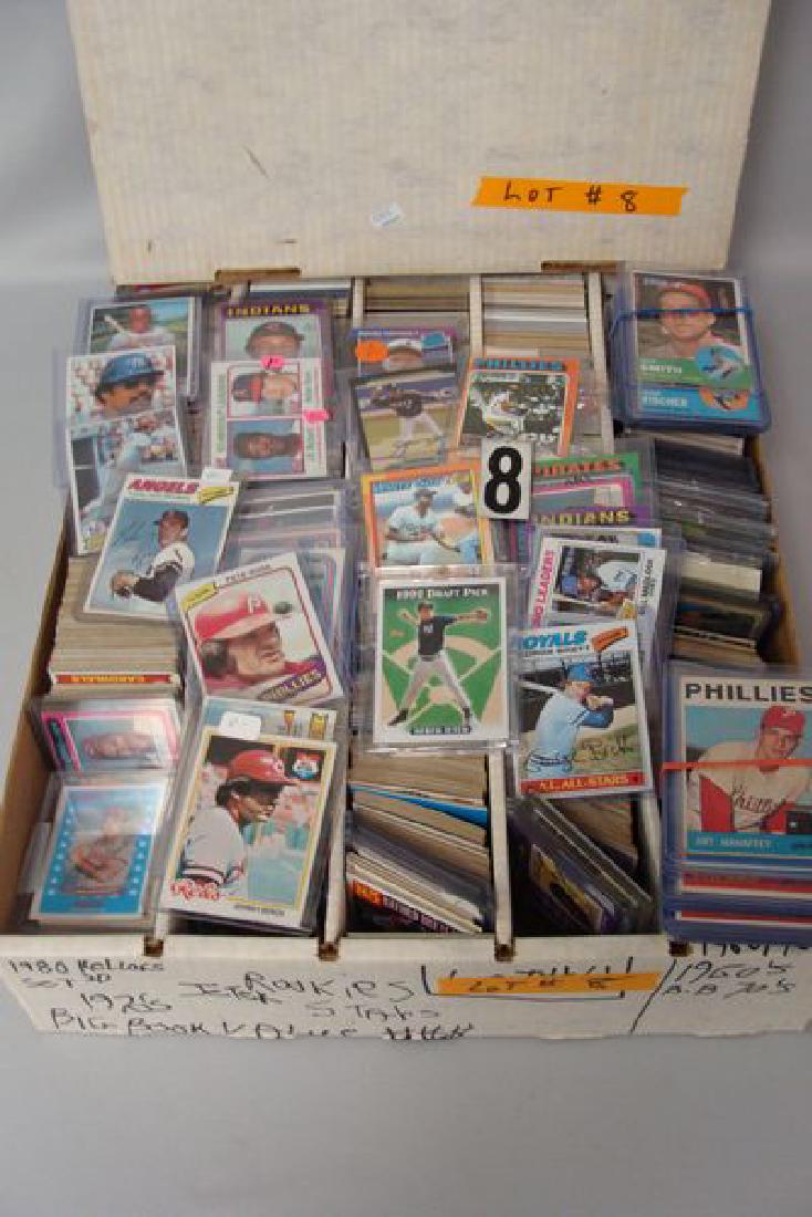 Super Five Row Box Of Baseball Cards, 1960's To 1980's.