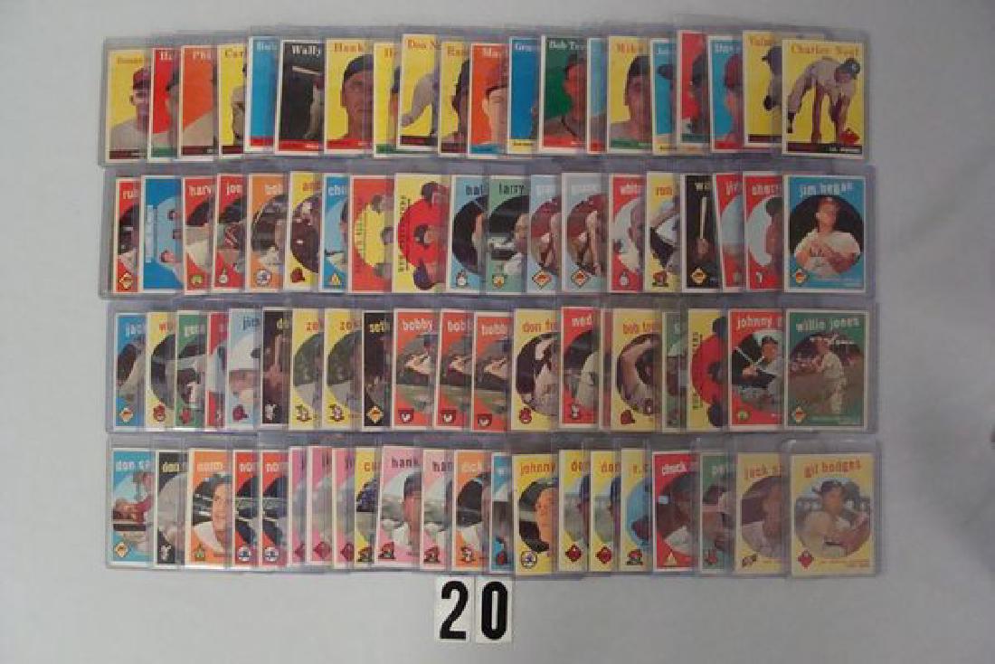 (20 DIFFERENT) 1958 TOPPS & (61 WITH SOME DUPLICATES) (1 of 1)