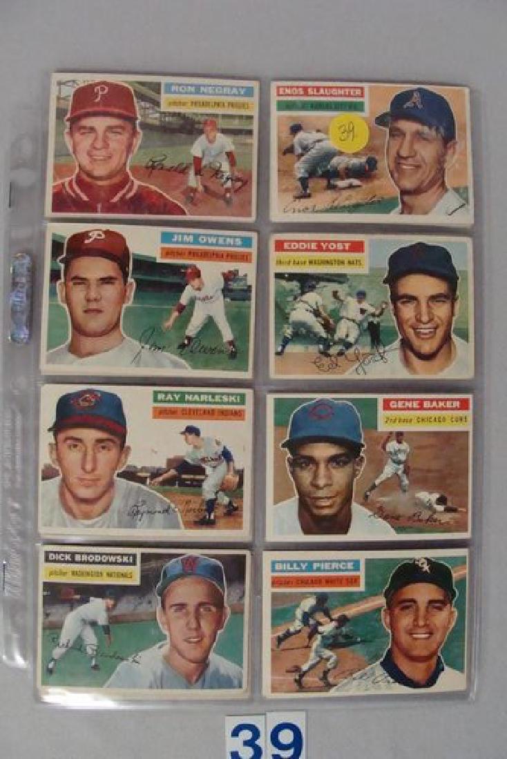(24 DIFFERENT) 1956 TOPPS BASEBALL CARDS-VG TO EX. (1 of 4)