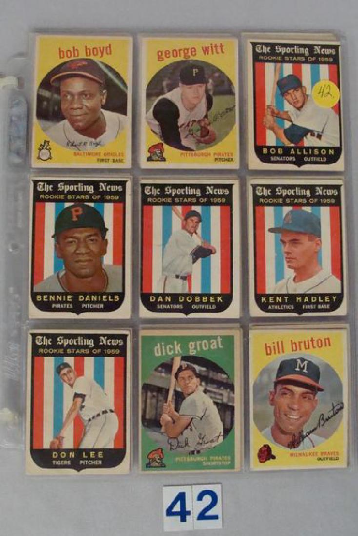 (54 DIFFERENT) 1959 TOPPS BASEBALL CARDS-VG/EX TO EX. (1 of 7)