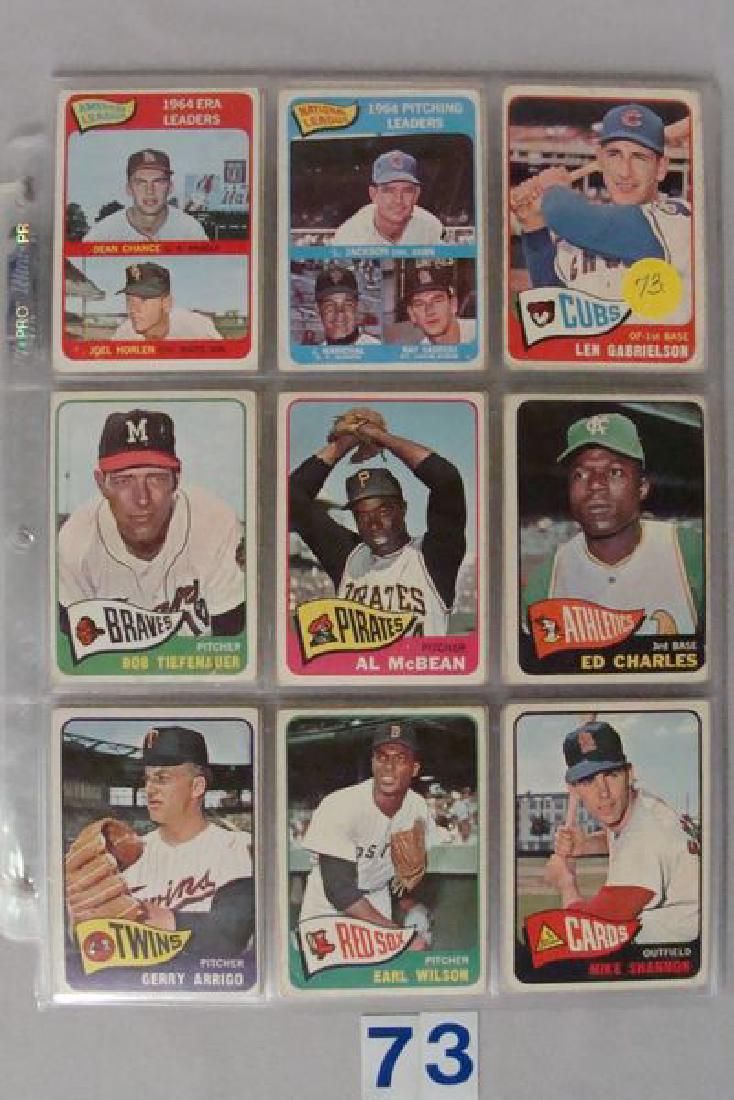 (87 DIFFERENT) 1965 TOPPS BASEBALL CARDS #7 TO 363-VG (1 of 10)