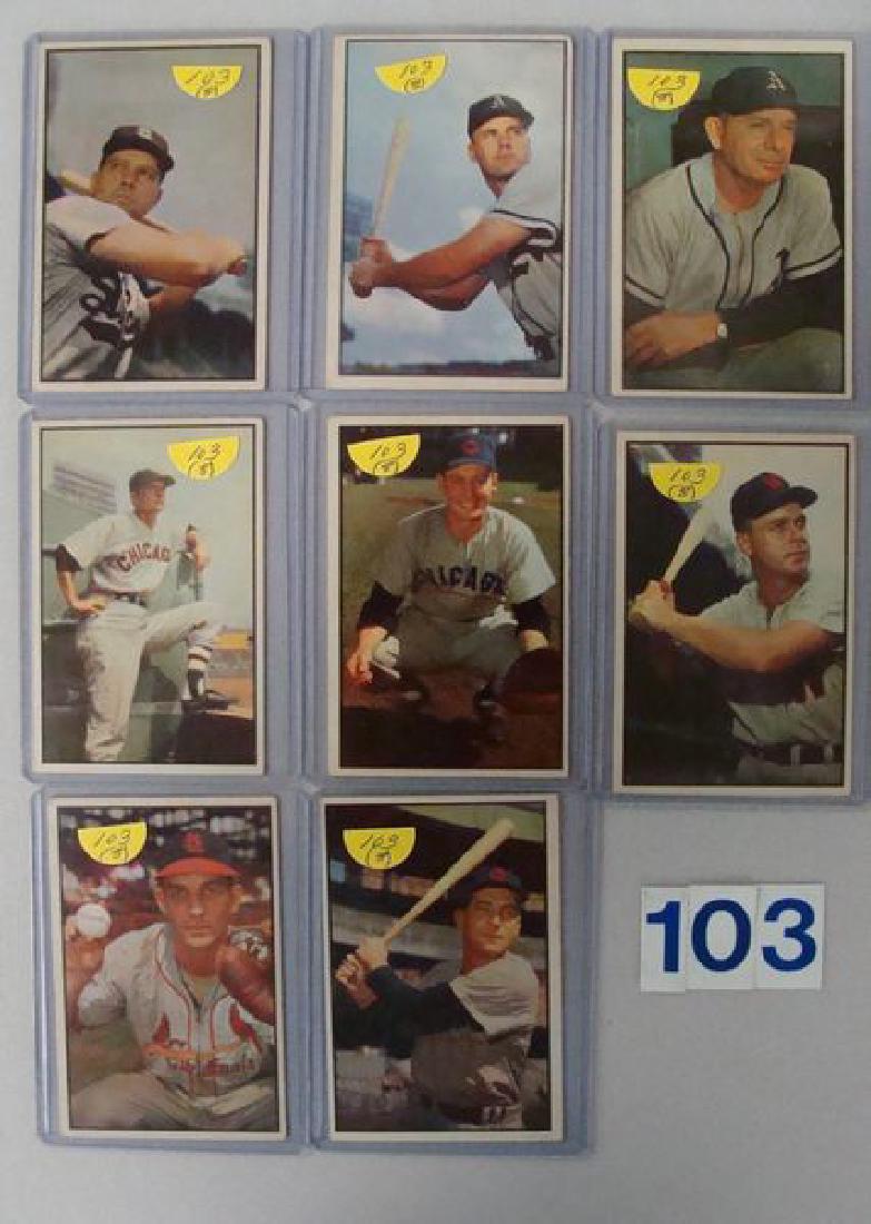 (8) 1953 BOWMAN COLOR BASEBALL CARDS: #2, 13, 31, 39, (1 of 3)