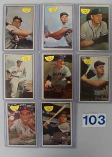 (8) 1953 BOWMAN COLOR BASEBALL CARDS: #2, 13, 31, 39,: (8) 1953 BOWMAN COLOR BASEBALL CARDS: #2, 13, 31, 39, 53, 94, 109, & 112-EX TO EX+, A COUPLE LESSER CARDS: #2, 13, 31, 39, 53, 94, 109, & 112-EX TO EX+, A COUPLE LESSER