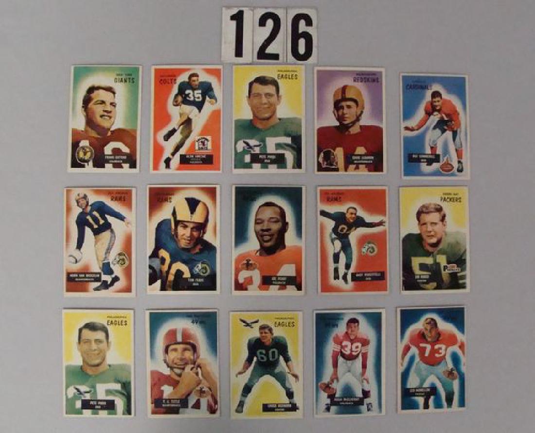 (15) 1955 BOWMAN FOOTBALL STAR CARDS: #7 F. GIFFORD, 8 (1 of 2)