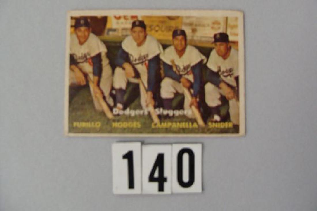 1957 TOPPS DODGERS SLUGGERS #400-VG/EX (1 of 2)