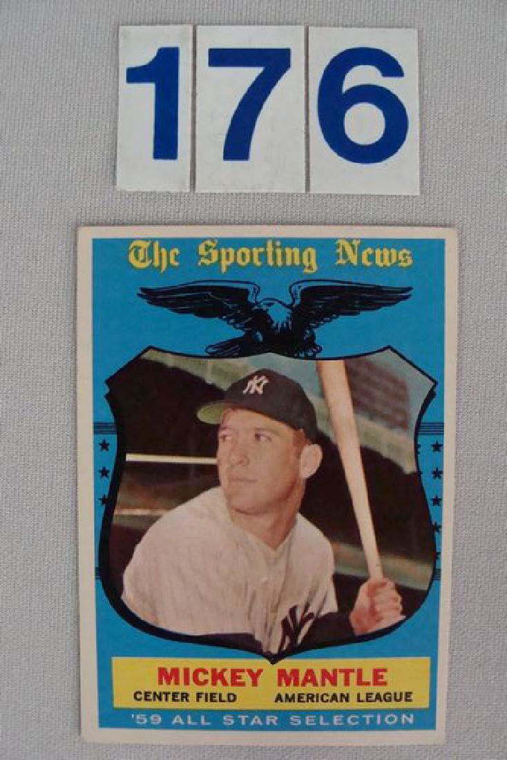1960 TOPPS #564 MICKEY MANTLE ALL-STAR-EX/EX+ (1 of 2)