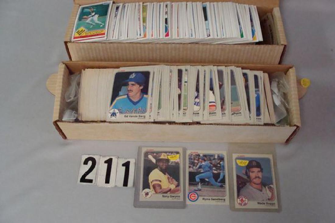 1983 FLEER & 1983 TOPPS BASEBALL CARD SETS, FLEER SET (1 of 3)