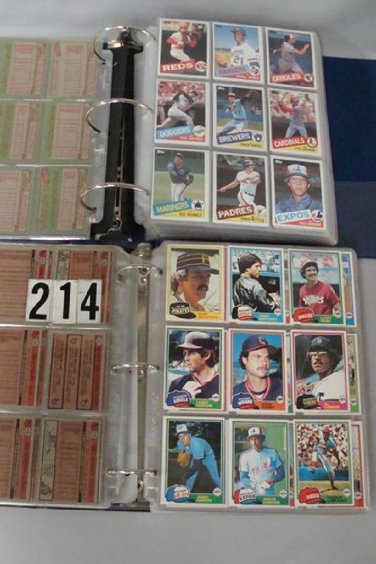 1981 & 1985 TOPPS BASEBALL CARD SETS IN BINDERS, 1981 (1 of 4)