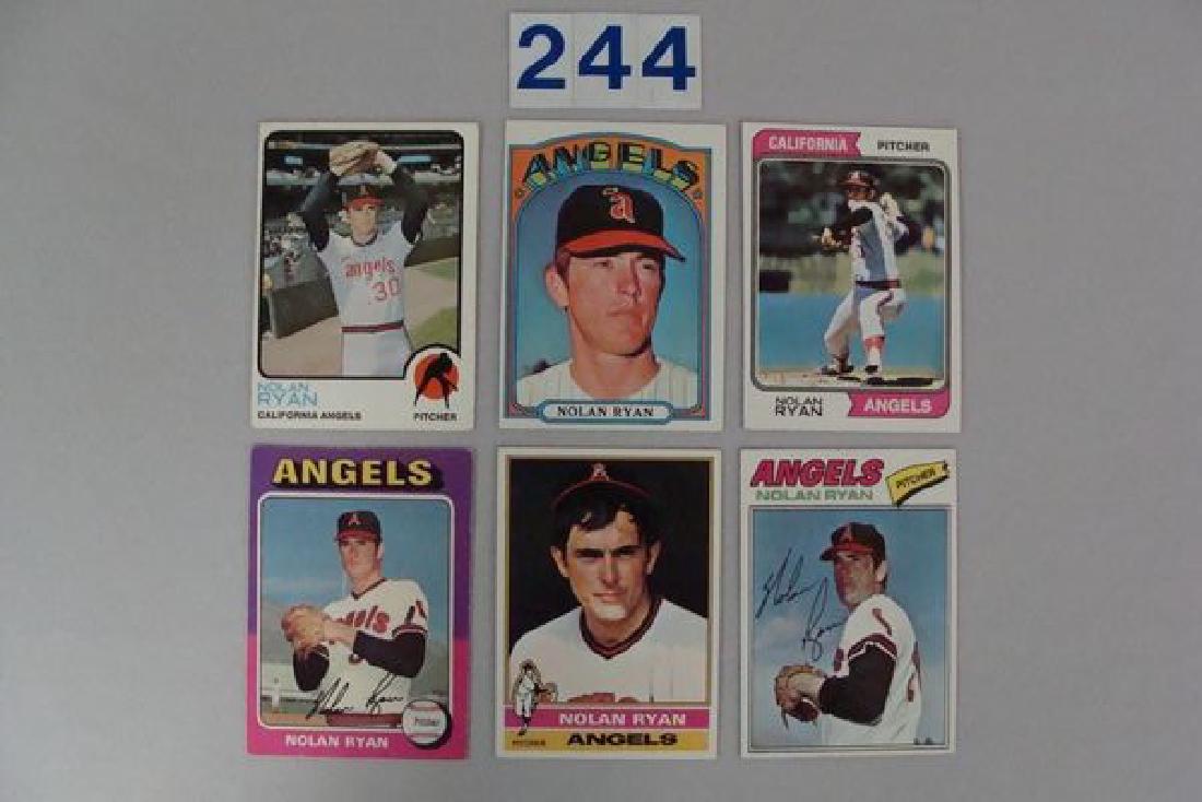 (6 CARDS) NOLAN RYAN LOT: 1972 TOPPS THRU 1977: #595-VG (1 of 2)