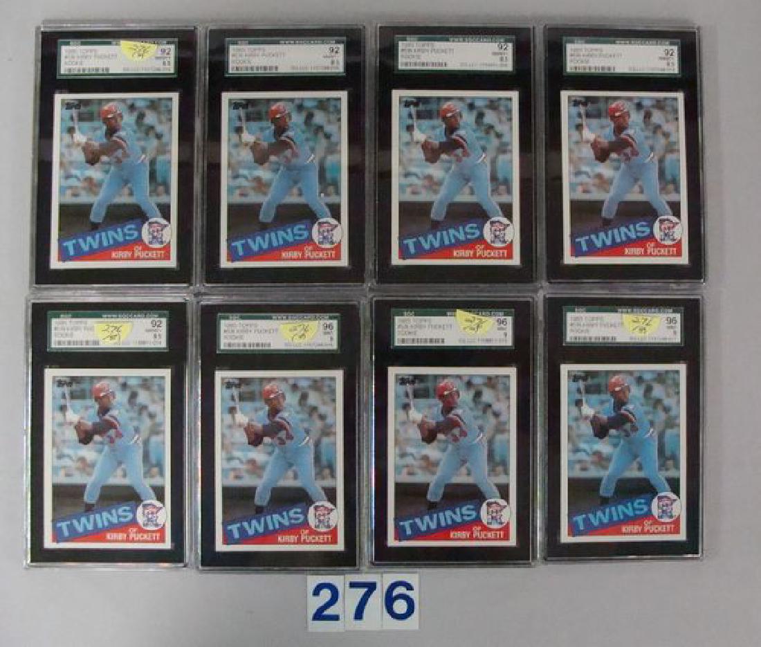 (8) 1985 TOPPS #536 KIRBY PUCKETT SGC GRADED ROOKIE (1 of 1)