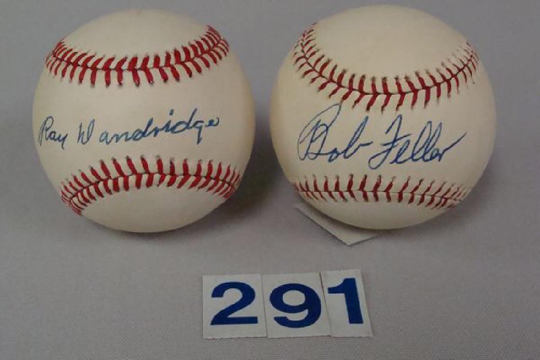 BOB FELLER & RAY DANDRIDGE AUTOGRAPHED BASEBALLS-EACH (1 of 2)