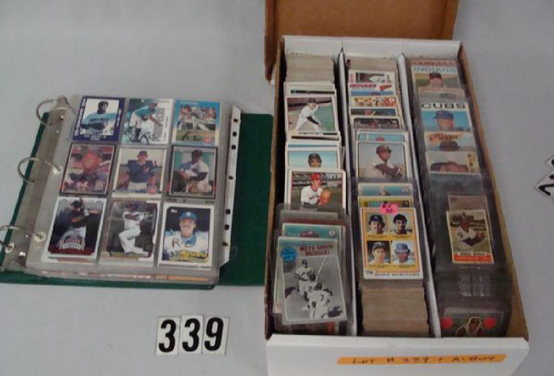 ALBUM OF BASEBALL CARDS INCLUDING SOME ROOKIE CARDS, (1 of 5)
