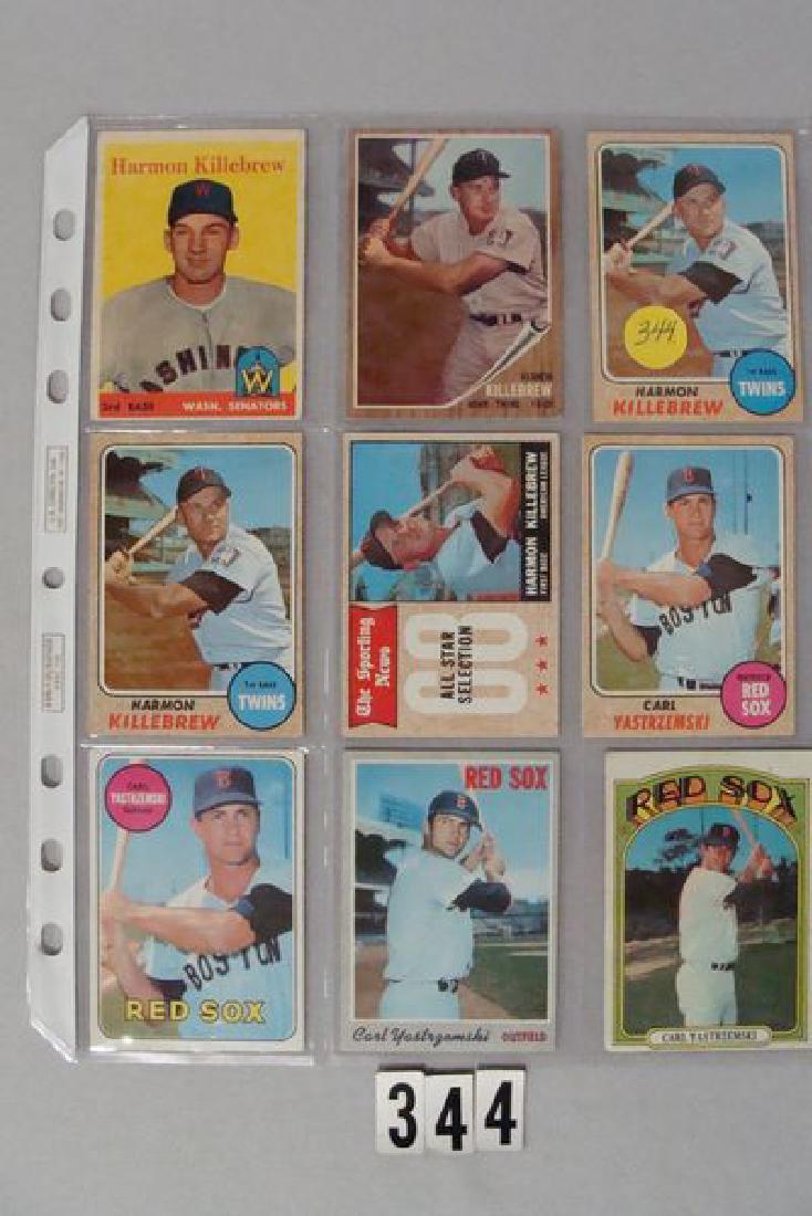 (5) 1958 TOPPS TO 1968 TOPPS H, KILLEBREW CARDS-EX & (1 of 2)