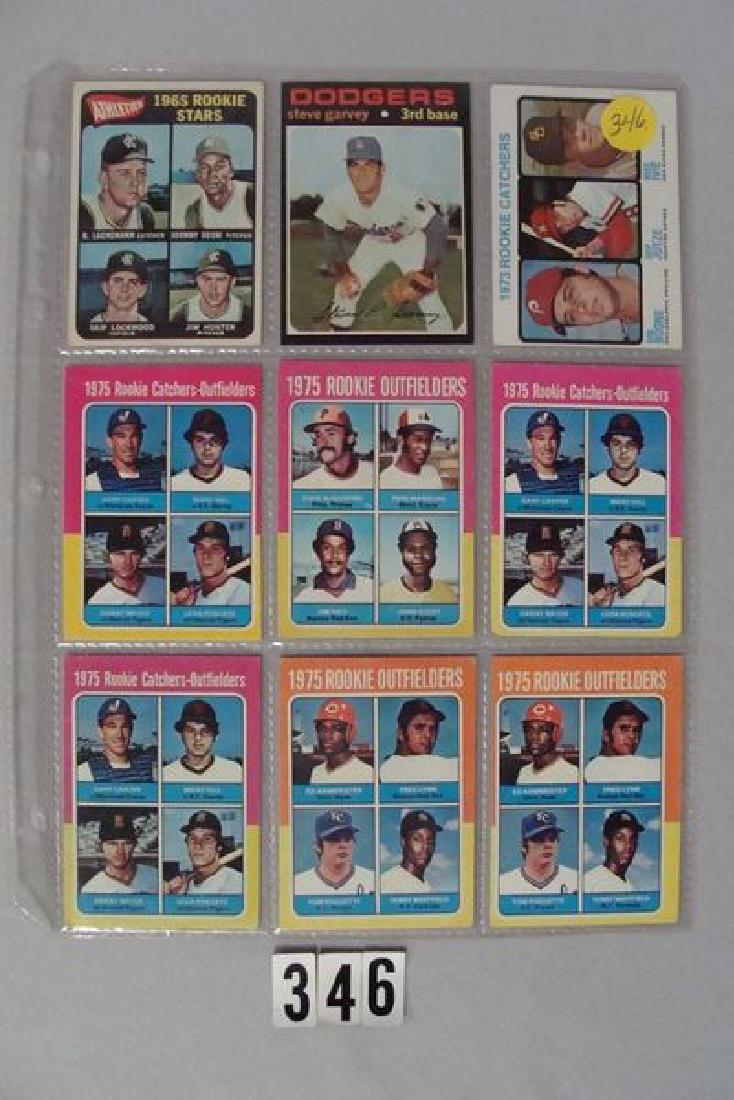 (18) BASEBALL ROOKIE CARDS IN SHEETS FROM 1975 TO (1 of 4)