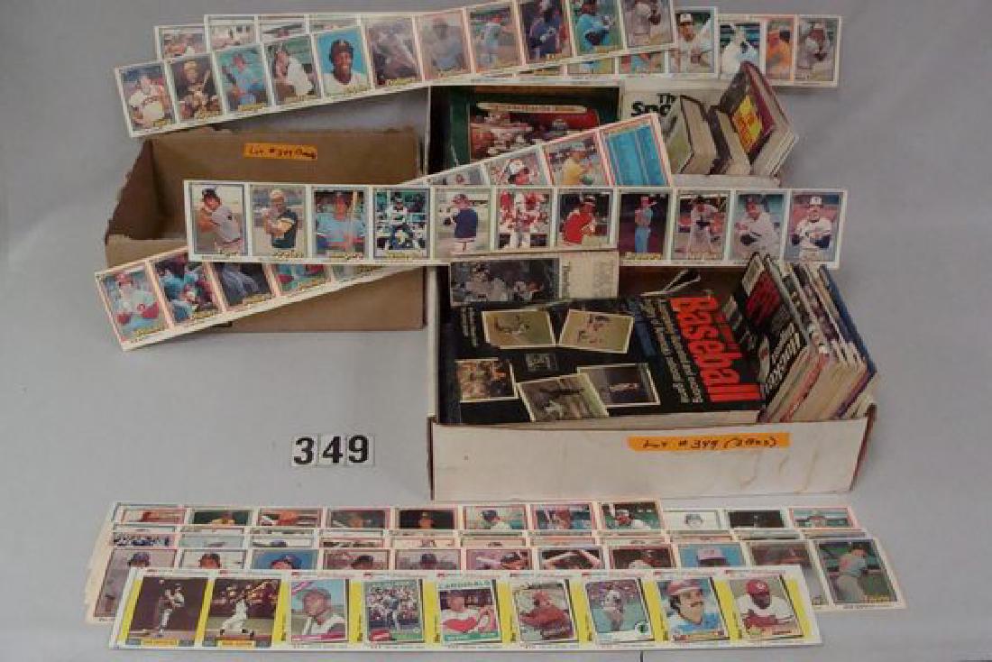 LOT: INCLUDES (11) 1981 DONRUSS BASEBALL UNCUT STRIPS (1 of 4)