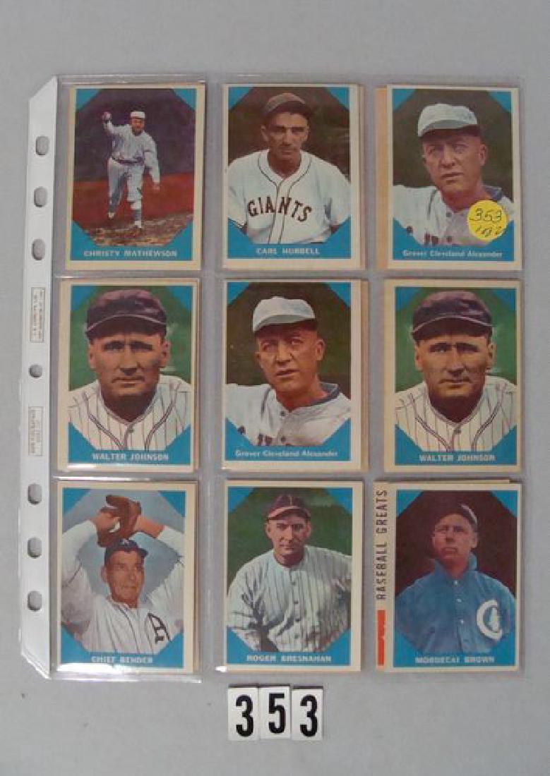 (42 DIFFERENT) 1960 FLEER BASEBALL GREATS CARDS (1 of 8)