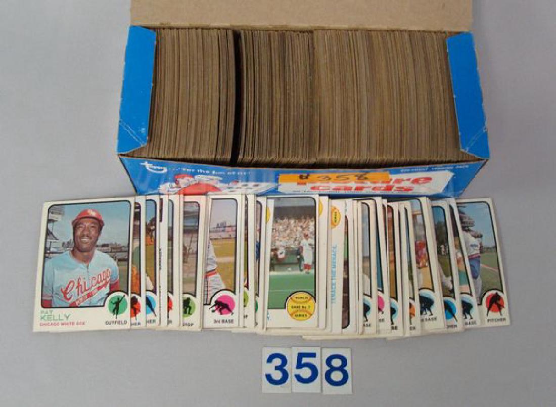 APPROX. (400) 1973 TOPPS BASEBALL CARDS #1 TO 487-AVG (1 of 2)