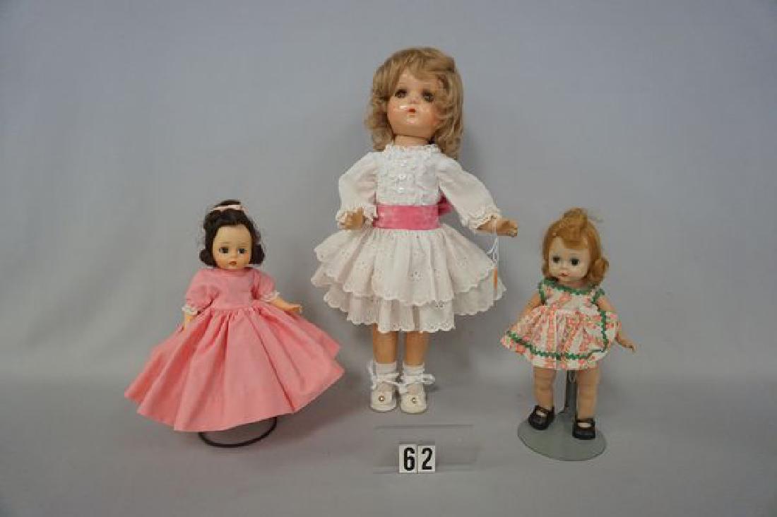(3 PCS.) MADAME ALEXANDER: 14 IN. COMPO GIRL, PAT, NO. (1 of 5)