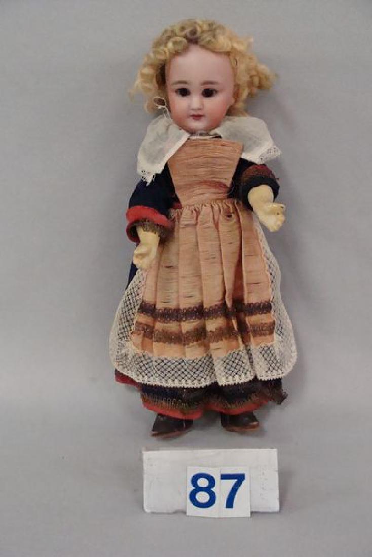 10 1/2 INCH BISQUE HEAD DOLL MARKED DEP, ORIG. OUTFIT, (1 of 4)