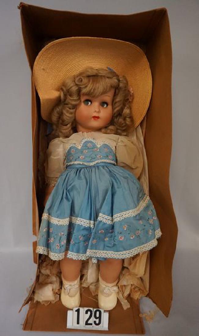LARGE COMPOSITION DOLL 27 INCH TALL WITH HUMAN HAIR (1 of 6)