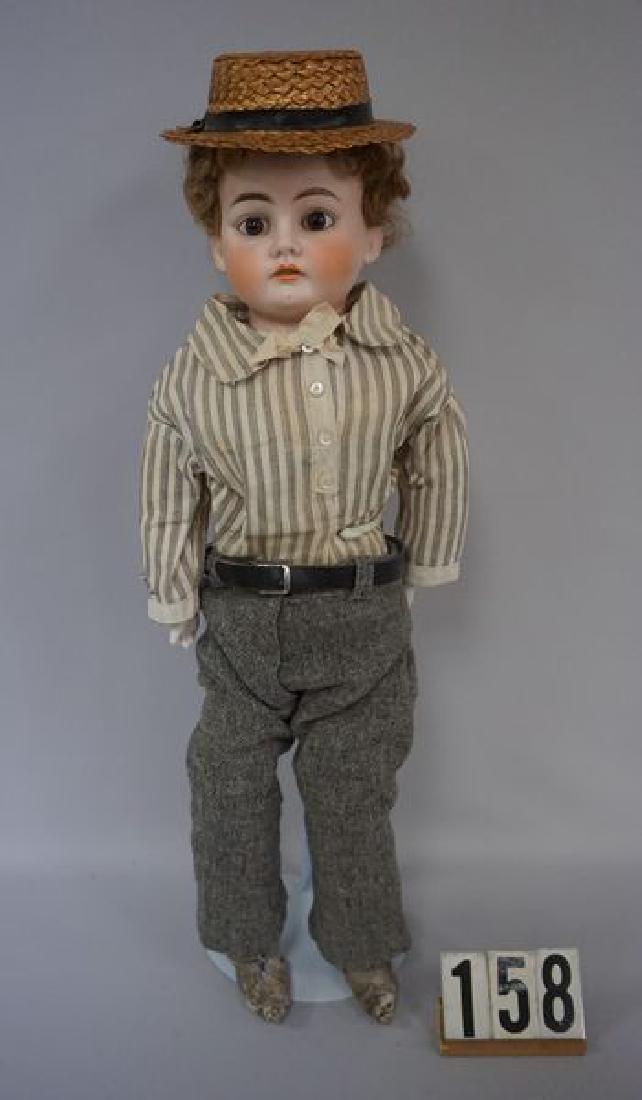 ERNST HEUBACH 1902-2 BISQUE SHOULDER HEAD ON KID BODY (1 of 6)