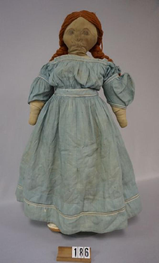 25 INCH CLOTH FOLK ART DOLL (CIRCA 1890'S) WAS FORMERLY (1 of 3)