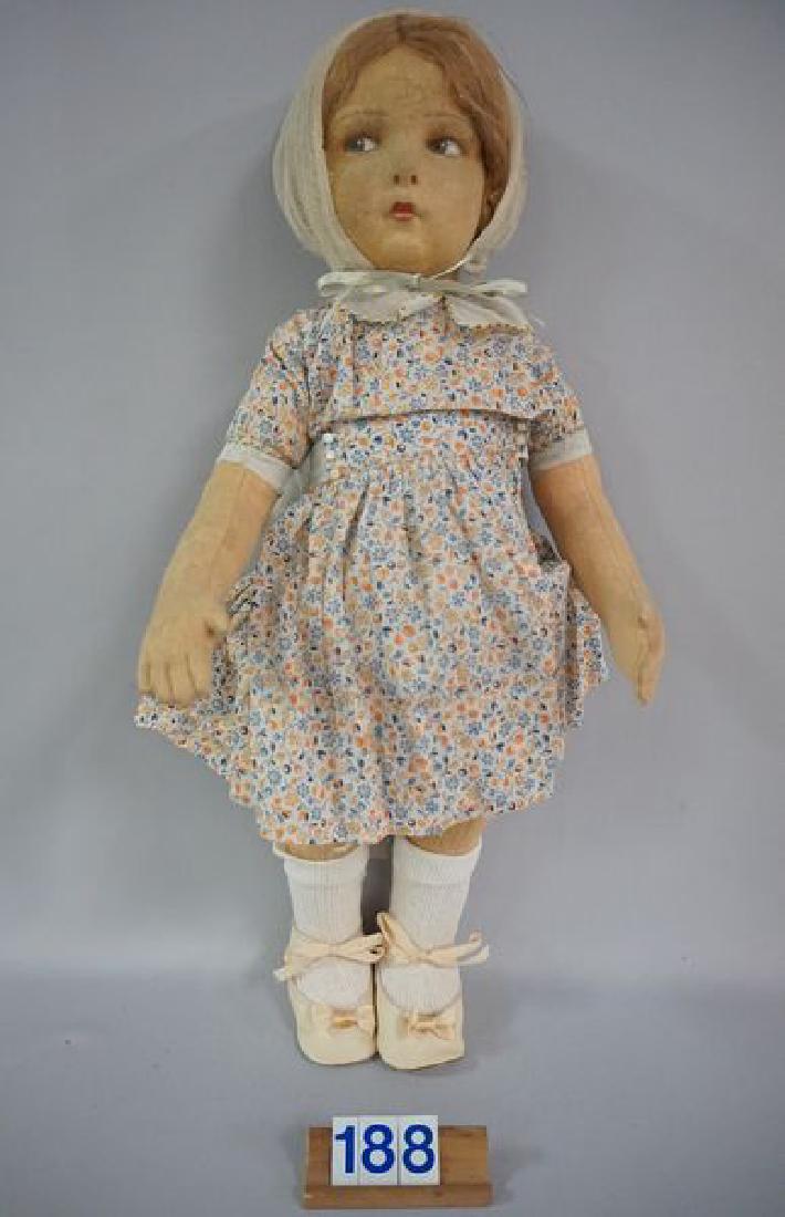 LENCI 22 INCH CHILD WITH DRESS & MATCHING HAT MATERIAL, (1 of 6)