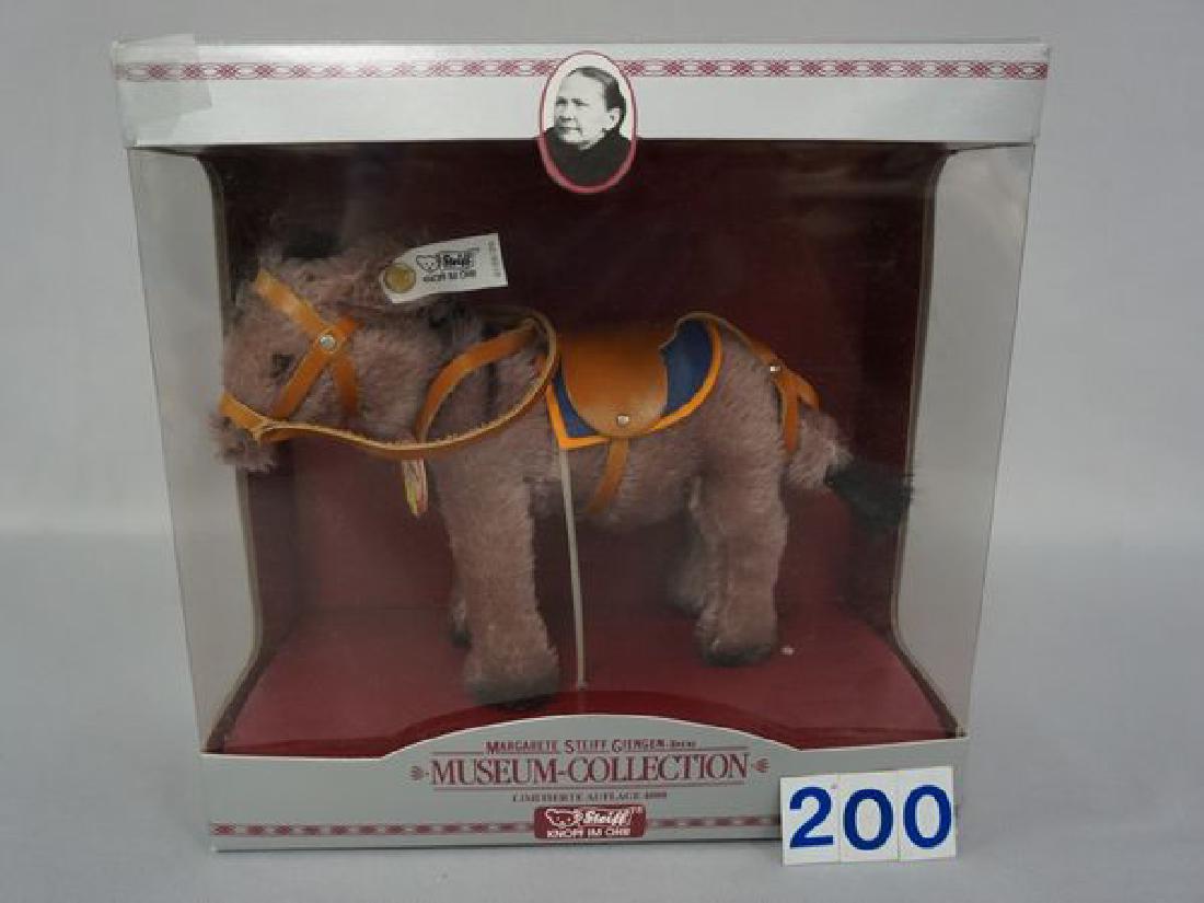 STEIFF MUSEUM COLLECTION DONKEY WITH BOX, TAGGED (1 of 3)