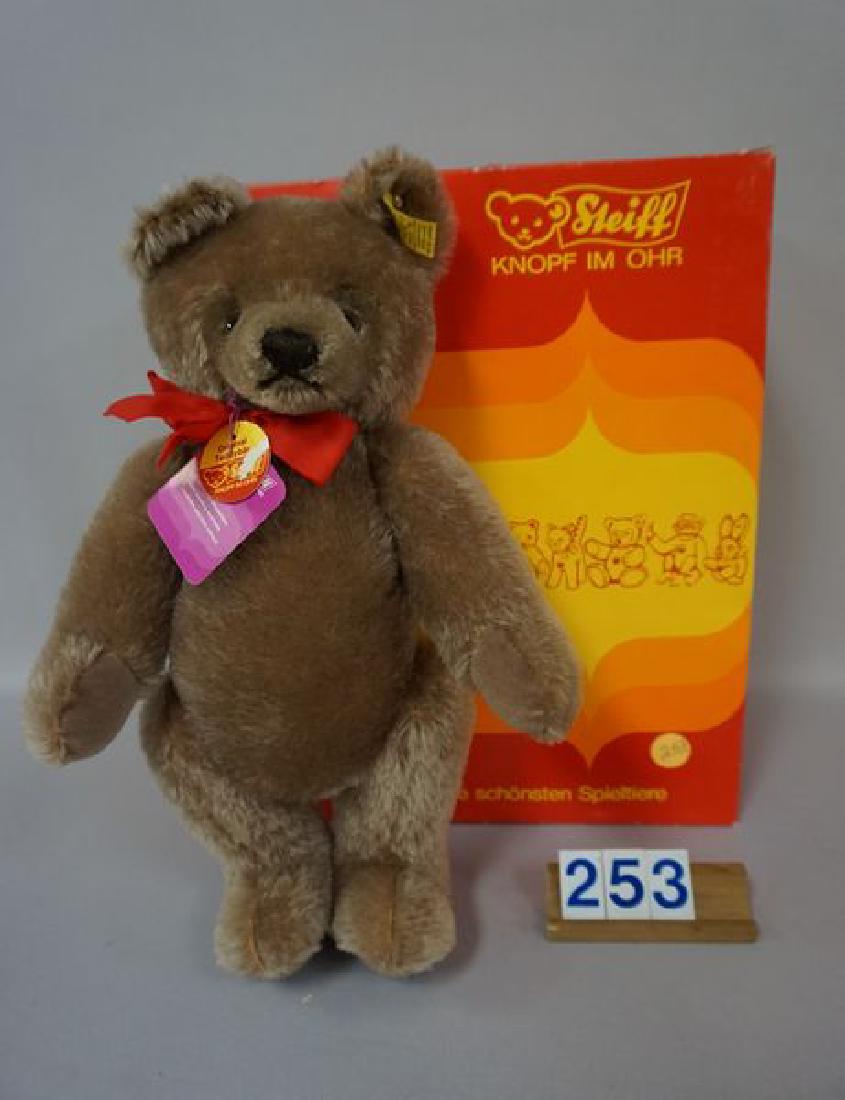 STEIFF 13 INCH LIGHT BROWN MOHAIR ORIGINAL TEDDY BEAR (1 of 3)