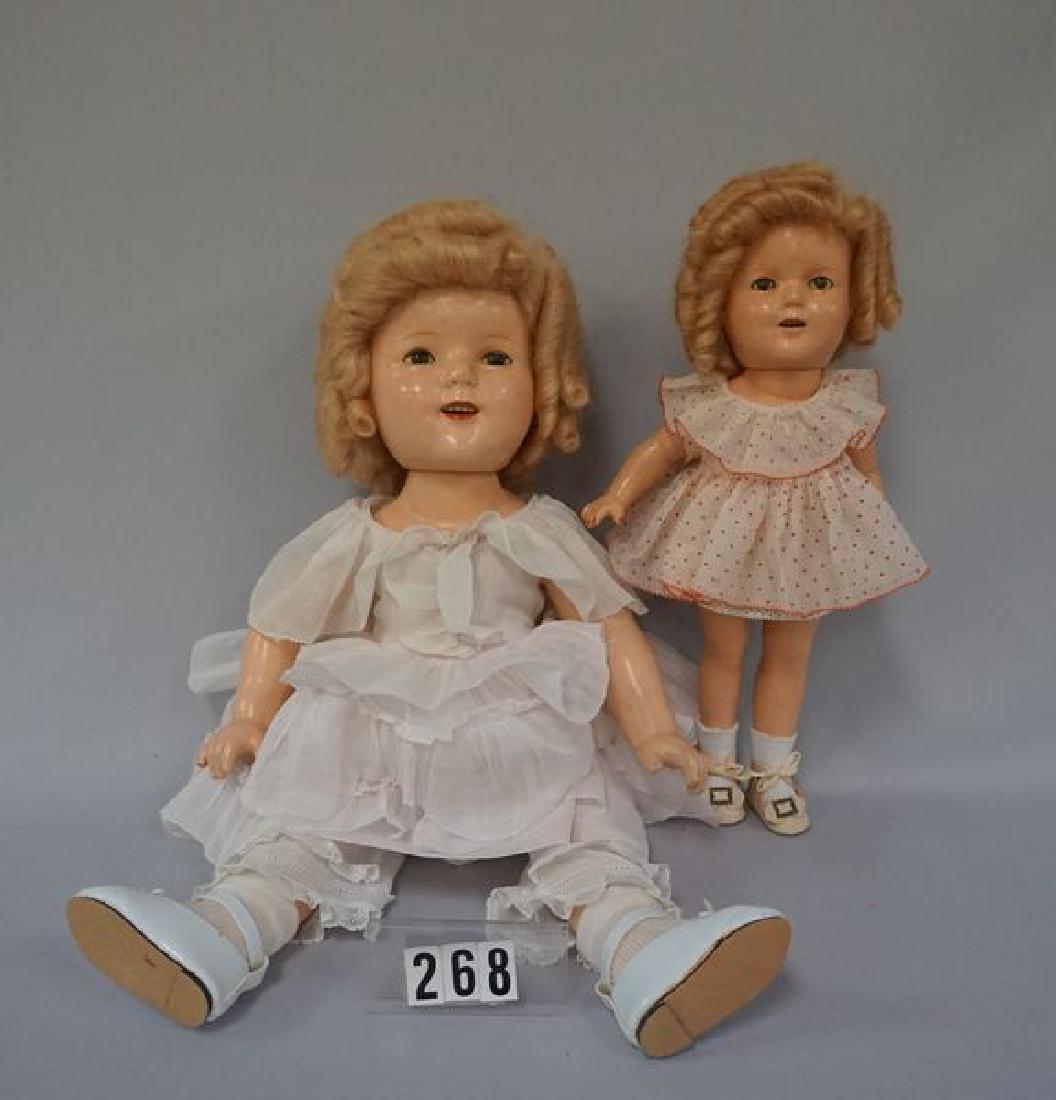 (2 PCS) IDEAL 13 INCH COMPO SHIRLEY, REPLACEMENT WIG, (1 of 6)