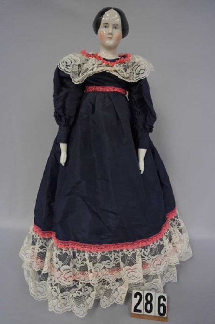 VERY COLLECTIBLE 27 INCH CHINA HEAD DOLL WITH HIGH (1 of 3)