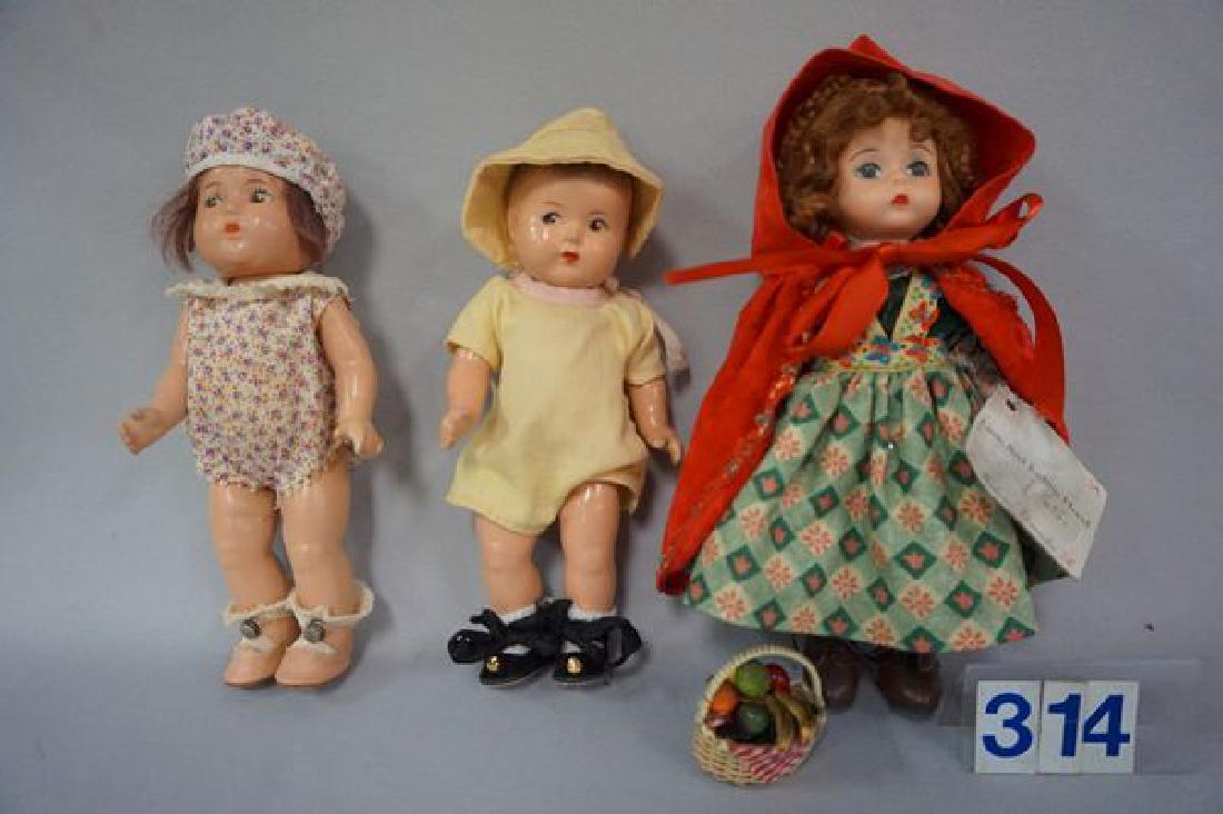 (3 PCS) MADAME ALEXANDER: (2) 8 IN. COMPO DIONNE (1 of 4)