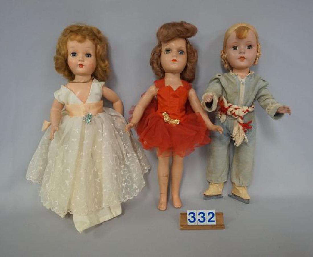 (3 PCS) 14 INCH HARD PLASTIC (UNMARKED), HAIR IS IN (1 of 5)