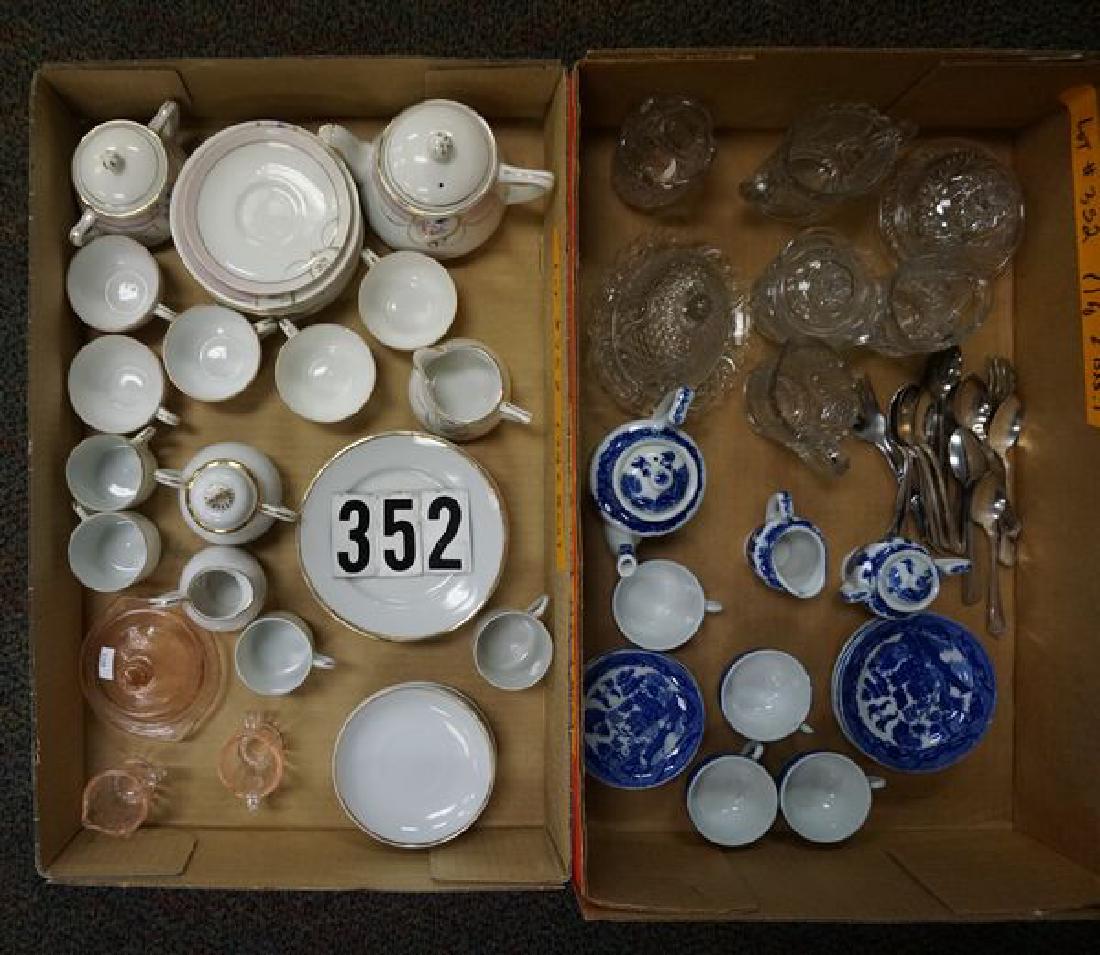 (2 BOXES) LOT INCLUDES: CHILDREN'S CHINA TEA SETS, (1 of 5)