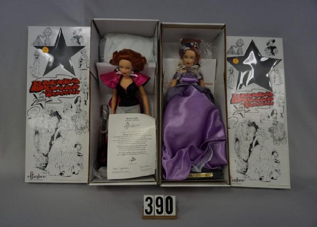 (2) EFFANBEE BRENDA STARR REPORTER DOLLS: STEPPING OUT: STEPPING OUT & LILAC TIME, EACH WITH ORIG. BOX - N.MT