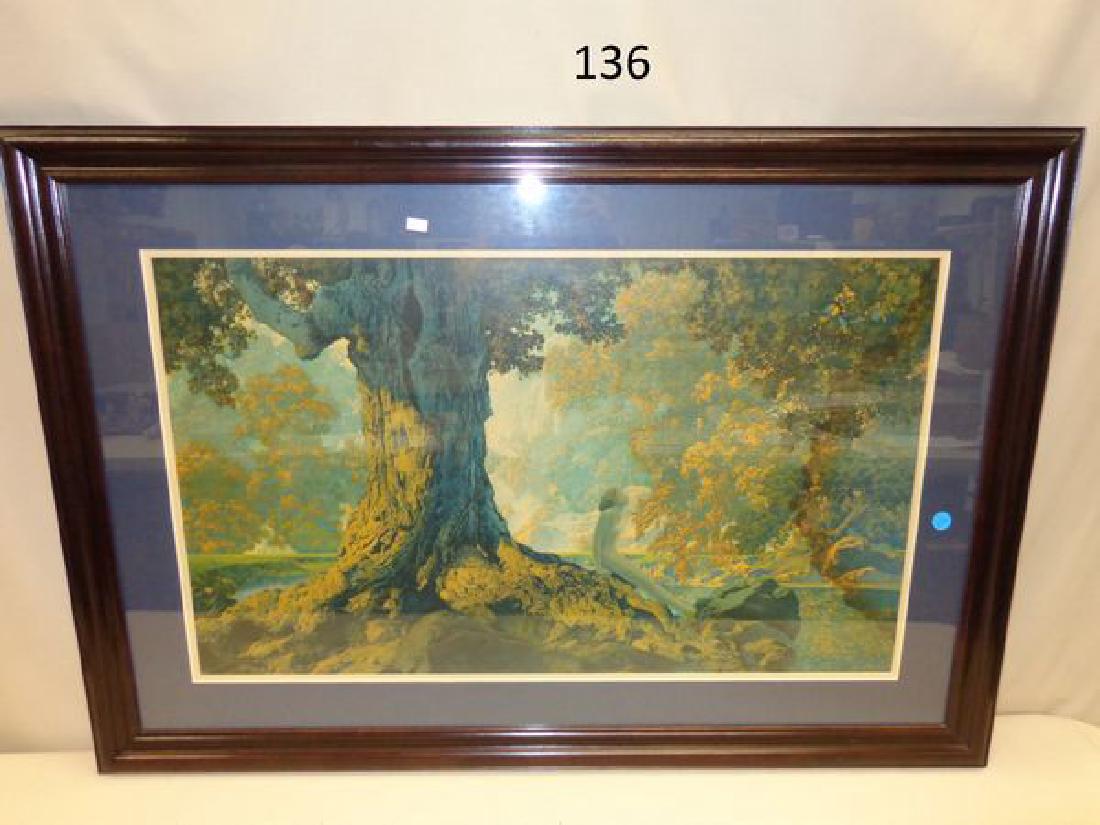 MAXFIELD PARRISH PRINT 'DREAMING', (1 of 1)