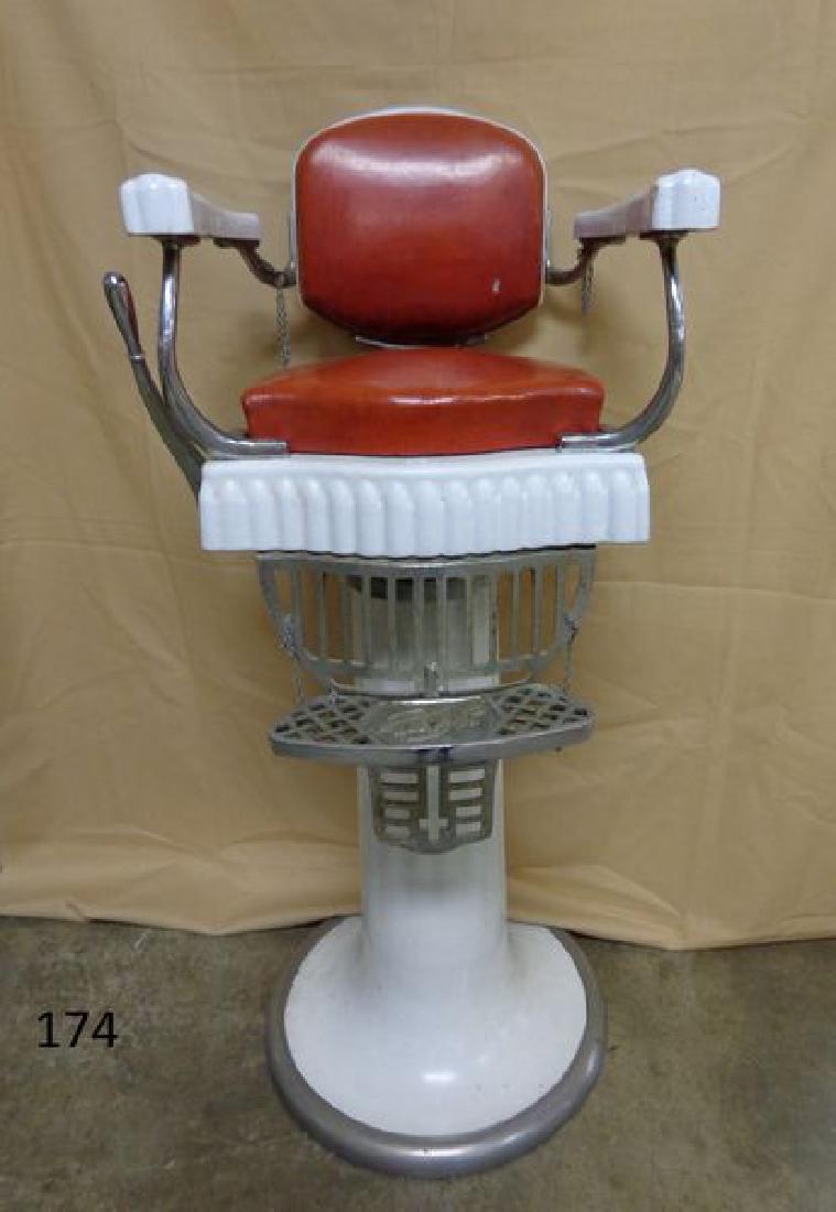 RARE - ANTIQUE CHILD'S BARBER CHAIR (1 of 1)