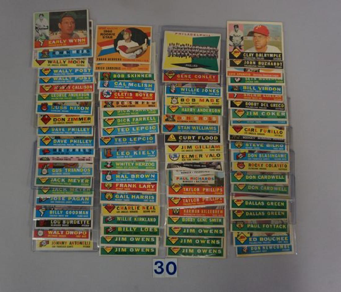 (82) 1960 TOPPS BASEBALL CARDS (1 of 3)