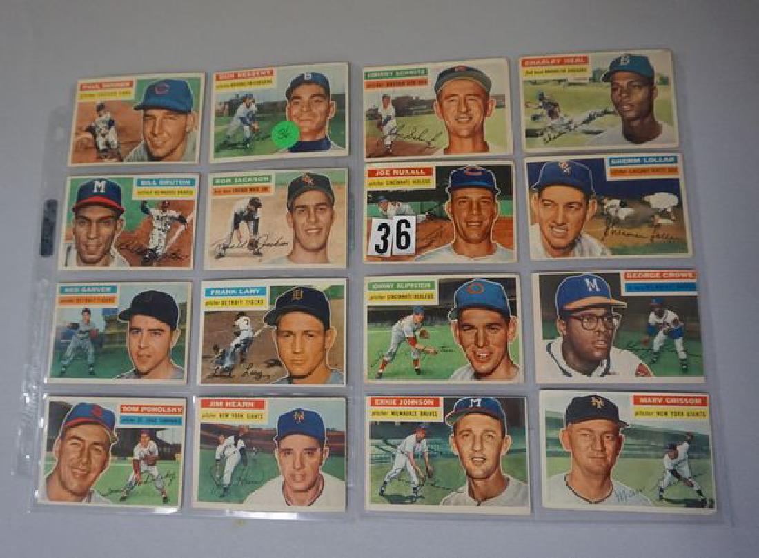 (16) 1956 TOPPS BASEBALL CARDS (HIGH #'S) (1 of 3)