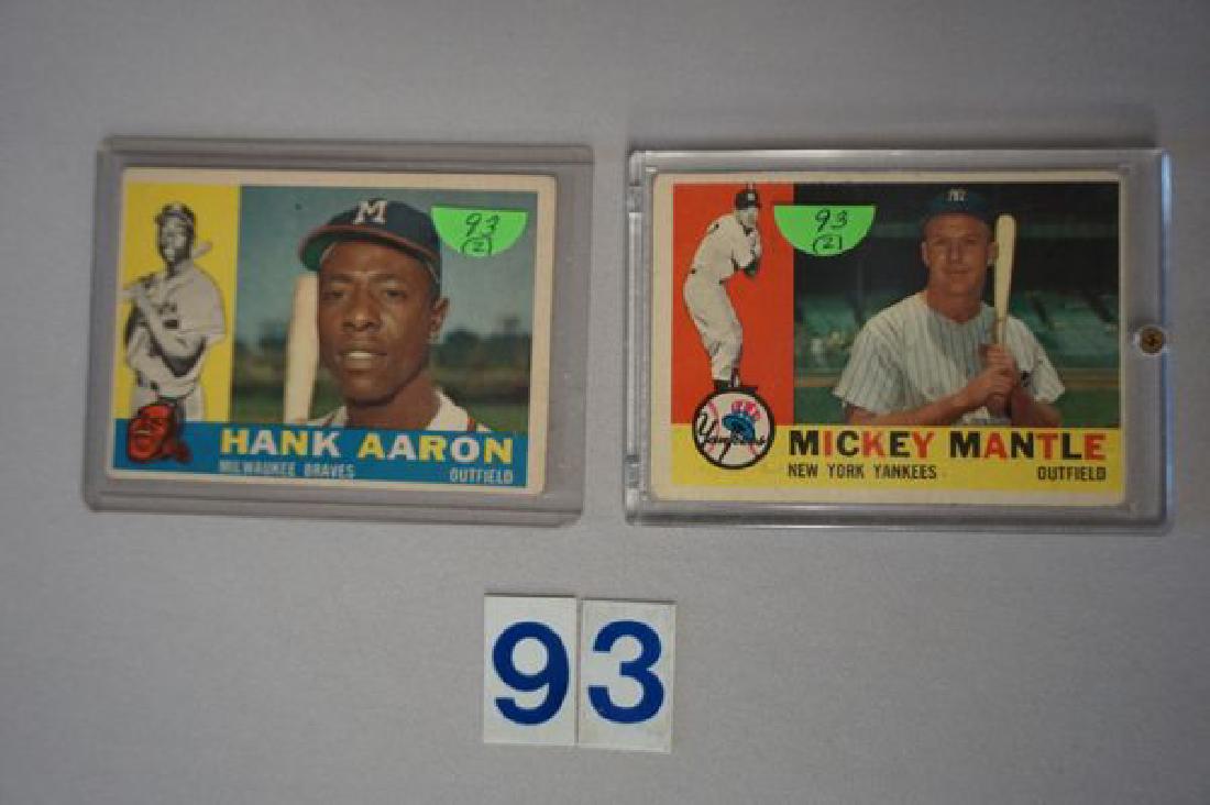 1960 TOPPS #300 HANK AARON - VG/EX & (1 of 2)