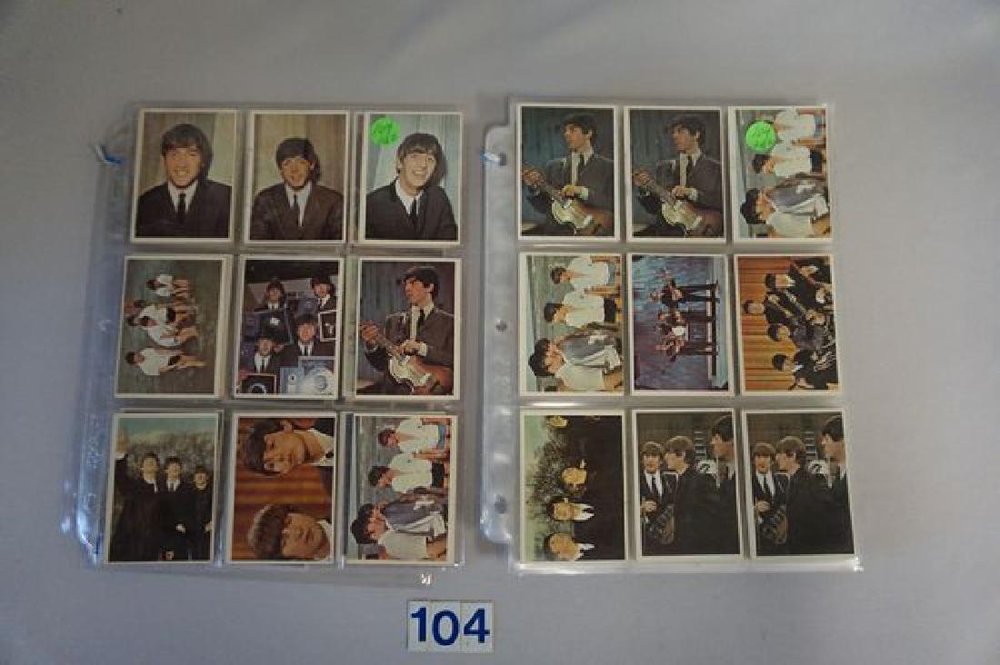 1964 TOPPS THE BEATLES CARD LOT IN SHEETS: (1 of 8)