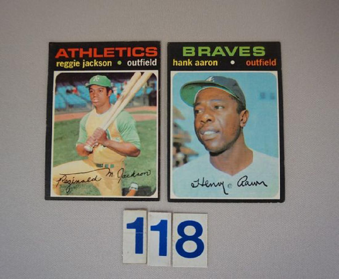 1971 TOPPS #20 REGGIE JACKSON - EX+ (O/C) & (1 of 2)