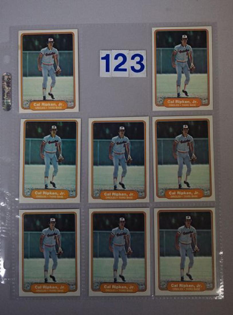(8) 1982 FLEER #176 CAL RIPKEN JR. ROOKIE (1 of 2)
