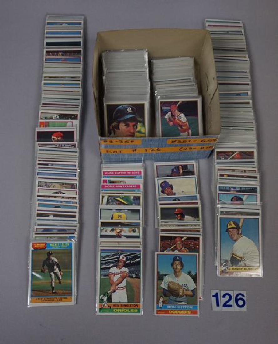 (430 DIFF.) 1976 TOPPS BASEBALL CARDS #3 TO 658 (1 of 6)