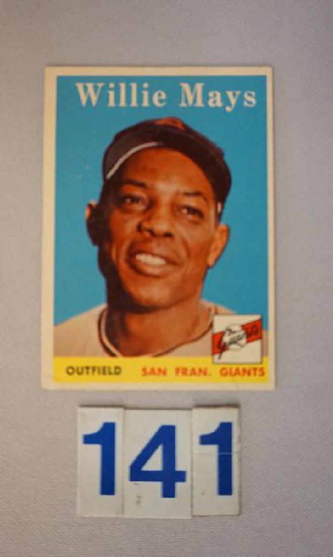 1958 TOPPS #5 WILLIE MAYS -: VG/EX