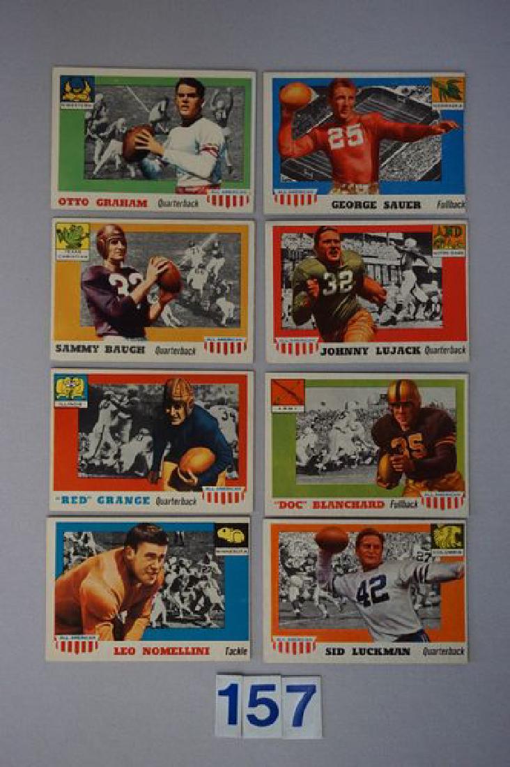 (8) 1955 TOPPS ALL AMERICAN FOOTBALL CARDS: (1 of 6)