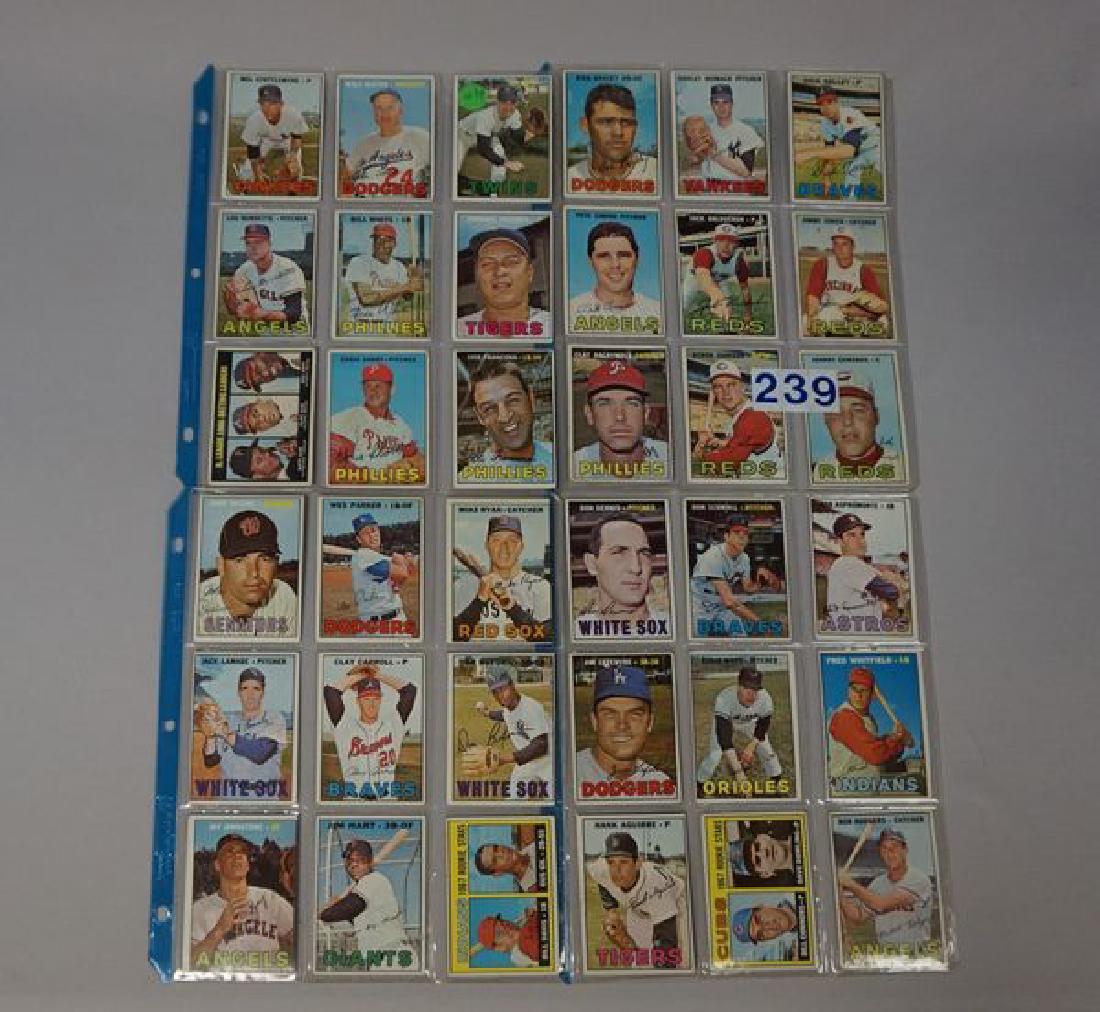 (63 DIFF.) 1967 TOPPS BASEBALL CARDS - (1 of 4)