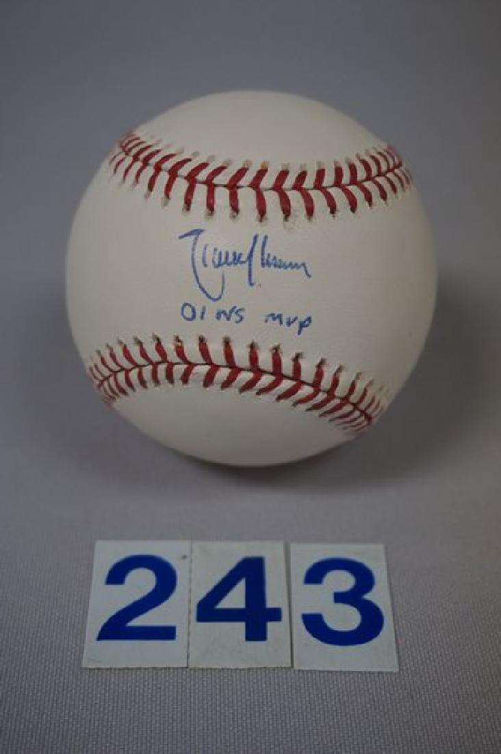 RANDY JOHNSON '01 WS MVP AUTOGRAPHED (1 of 4)
